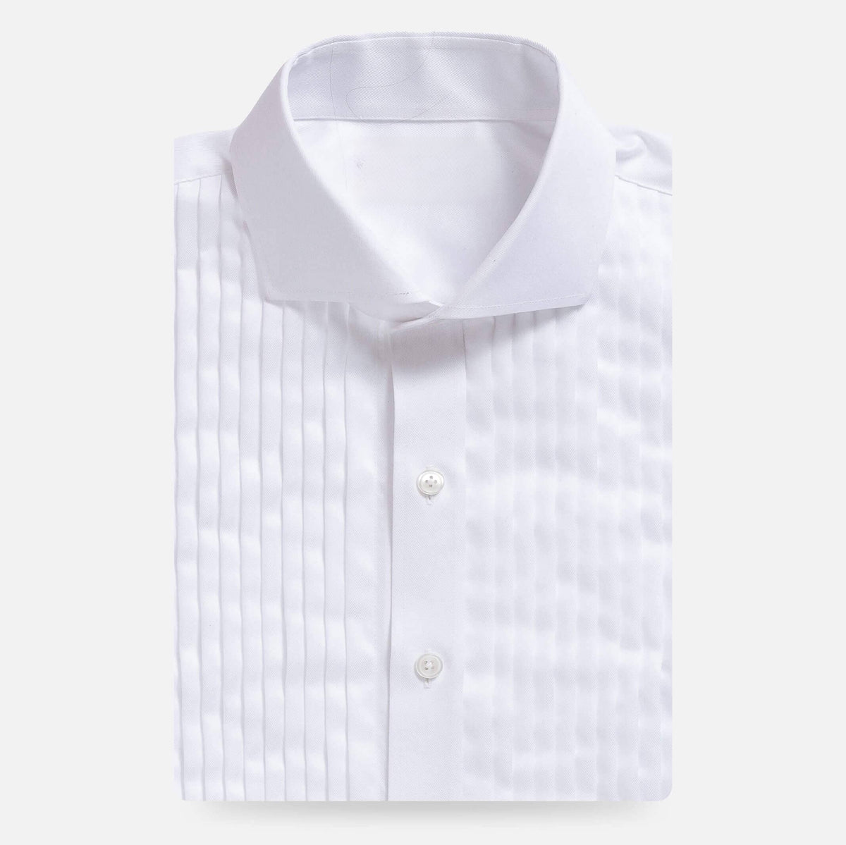 Non Iron Pleated Front Tuxedo Custom Shirt SN1