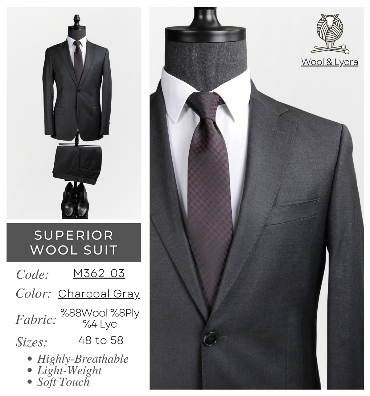 Sophisticated, breathable, a must - have for your formal wear wholesale range.
